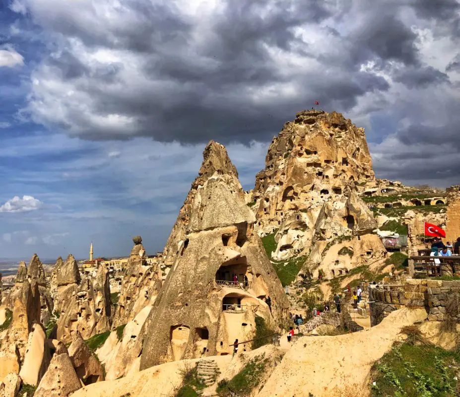 Uchisar Castle in Cappadocia