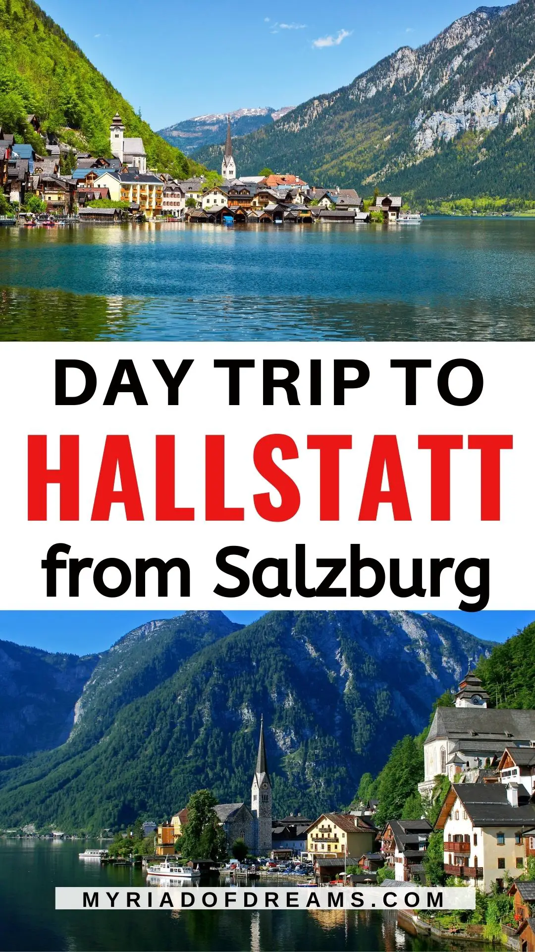 Read on to find out the ultimate Hallstatt travel guide. The only Hallstatt itinerary you need to plan a day trip from Salzburg. Find out the best things to do in Hallstatt Austria, how to reach Hallstatt from Salzburg and what to do in Hallstatt in one day. Austria travel guide, Best photo spots in Hallstatt. #austriatravel #hallstatt #europetravel 
