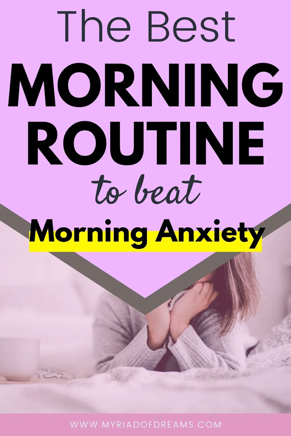 How to relieve morning anxiety with a calming morning routine.  Morning routine for mental health.